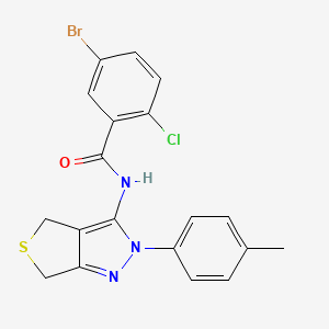 5-bromo-2-chloro-N-(2-(p-tolyl)-4,6-dihydro-2H-thieno[3,4-c]pyrazol-3-yl)benzamide