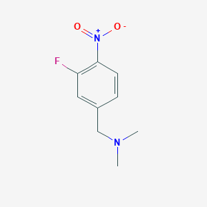 molecular formula C9H11FN2O2 B2416174 1-(3-Fluoro-4-nitrophenyl)-N,N-dimethylmethanamine CAS No. 1508178-03-7
