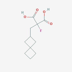 2-Fluoro-2-(spiro[3.3]heptan-2-ylmethyl)propanedioic acid