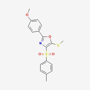 2-(4-Methoxyphenyl)-5-(methylthio)-4-tosyloxazole