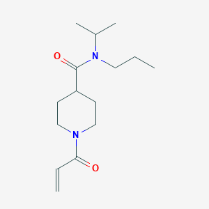 molecular formula C15H26N2O2 B2416187 N-Propan-2-yl-1-prop-2-enoyl-N-propylpiperidine-4-carboxamide CAS No. 2361821-49-8