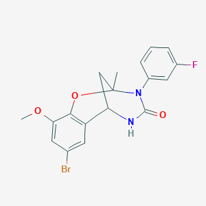 8-bromo-3-(3-fluorophenyl)-10-methoxy-2-methyl-5,6-dihydro-2H-2,6-methanobenzo[g][1,3,5]oxadiazocin-4(3H)-one