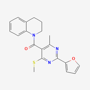 3,4-dihydro-2H-quinolin-1-yl-[2-(furan-2-yl)-4-methyl-6-methylsulfanylpyrimidin-5-yl]methanone