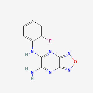 N-(2-fluorophenyl)[1,2,5]oxadiazolo[3,4-b]pyrazine-5,6-diamine