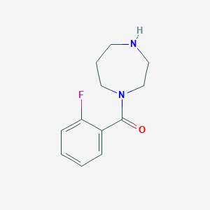 molecular formula C12H15FN2O B2416211 1-(2-Fluorobenzoyl)-1,4-diazepane CAS No. 926213-29-8