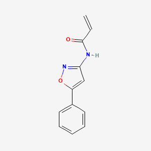 molecular formula C12H10N2O2 B2416221 N-(5-Phenyl-1,2-oxazol-3-yl)prop-2-enamide CAS No. 2305569-42-8