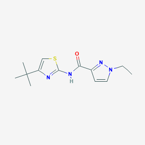 molecular formula C13H18N4OS B2416230 N-(4-(terc-butil)tiazol-2-il)-1-etil-1H-pirazol-3-carboxamida CAS No. 1171055-40-5