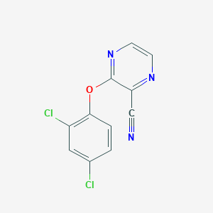 molecular formula C11H5Cl2N3O B2416237 3-(2,4-Dichlorophenoxy)pyrazine-2-carbonitrile CAS No. 303146-95-4
