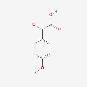 molecular formula C10H12O4 B2416246 2-Methoxy-2-(4-methoxyphenyl)acetic acid CAS No. 130895-82-8; 6496-89-5