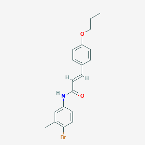 B2416252 N-(4-bromo-3-methylphenyl)-3-(4-propoxyphenyl)acrylamide CAS No. 882084-18-6