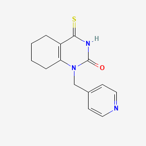 1-(pyridin-4-ylmethyl)-4-thioxo-3,4,5,6,7,8-hexahydroquinazolin-2(1H)-one