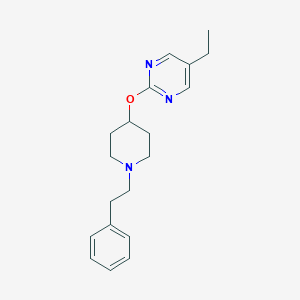 molecular formula C19H25N3O B2416266 5-Ethyl-2-[1-(2-phenylethyl)piperidin-4-yl]oxypyrimidine CAS No. 2380071-54-3