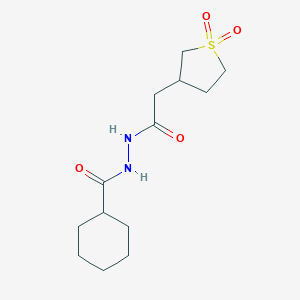 molecular formula C13H22N2O4S B241627 N'-[2-(1,1-dioxidotetrahydro-3-thienyl)acetyl]cyclohexanecarbohydrazide 