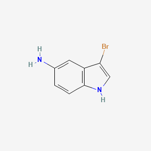 molecular formula C8H7BrN2 B2416270 3-溴-1H-吲哚-5-胺 CAS No. 525590-24-3