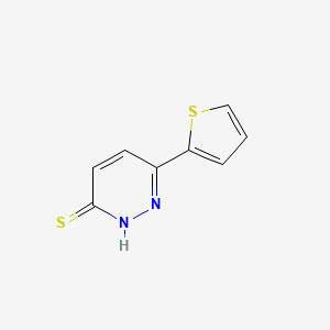 molecular formula C8H6N2S2 B2416289 6-(thiophen-2-yl)pyridazine-3(2H)-thione CAS No. 134252-09-8