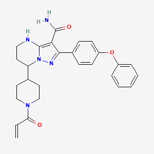 molecular formula C27H29N5O3 B2416304 ((plusmn))-Zanubrutinib CAS No. 1633350-06-7; 1691249-45-2