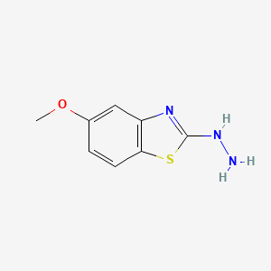 molecular formula C8H9N3OS B2416309 2-Hydrazino-5-methoxy-1,3-benzothiazole CAS No. 80945-74-0