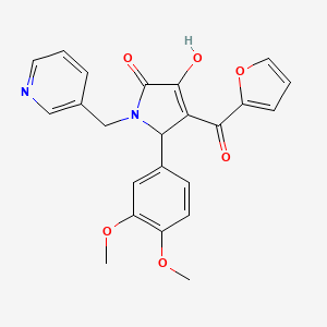 5-(3,4-dimethoxyphenyl)-4-(furan-2-carbonyl)-3-hydroxy-1-(pyridin-3-ylmethyl)-1H-pyrrol-2(5H)-one