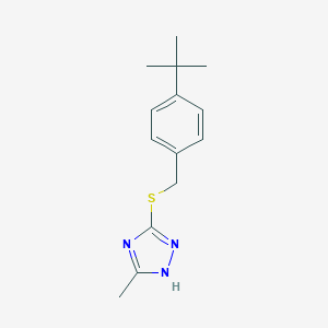 molecular formula C14H19N3S B241632 4-tert-butylbenzyl 3-methyl-1H-1,2,4-triazol-5-yl sulfide 