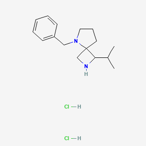 molecular formula C16H26Cl2N2 B2416340 5-Benzyl-1-isopropyl-2,5-diazaspiro[3.4]octane dihydrochloride CAS No. 2174000-19-0