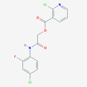 [(4-Chloro-2-fluorophenyl)carbamoyl]methyl 2-chloropyridine-3-carboxylate