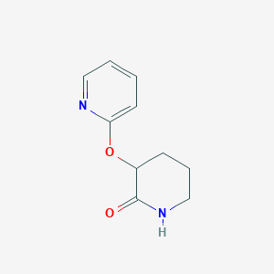 molecular formula C10H12N2O2 B2416351 3-(Pyridin-2-yloxy)piperidin-2-one CAS No. 2201868-65-5