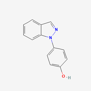 molecular formula C13H10N2O B2416352 4-(1H-indazol-1-基)苯酚 CAS No. 942427-41-0