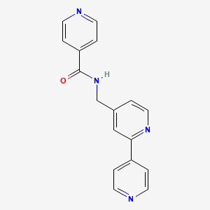 molecular formula C17H14N4O B2416353 N-([2,4'-bipyridin]-4-ylmethyl)isonicotinamide CAS No. 2034433-00-4
