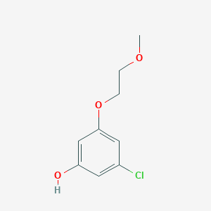 molecular formula C9H11ClO3 B2416362 3-Chloro-5-(2-methoxyethoxy)phenol CAS No. 1394974-97-0