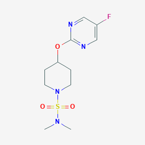 4-(5-Fluoropyrimidin-2-yl)oxy-N,N-dimethylpiperidine-1-sulfonamide
