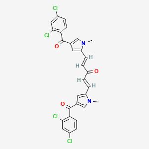 (1E,4E)-1,5-bis[4-(2,4-dichlorobenzoyl)-1-methylpyrrol-2-yl]penta-1,4-dien-3-one