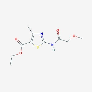 molecular formula C10H14N2O4S B241641 Ethyl 2-[(methoxyacetyl)amino]-4-methyl-1,3-thiazole-5-carboxylate 