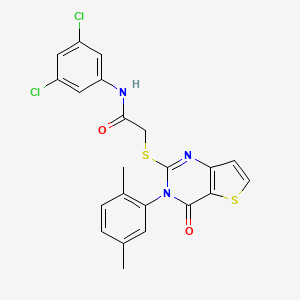 N-(3,5-dichlorophenyl)-2-{[3-(2,5-dimethylphenyl)-4-oxo-3,4-dihydrothieno[3,2-d]pyrimidin-2-yl]sulfanyl}acetamide