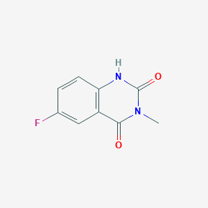 molecular formula C9H7FN2O2 B2416417 6-fluoro-3-methyl-1H-quinazoline-2,4-dione CAS No. 1824153-03-8