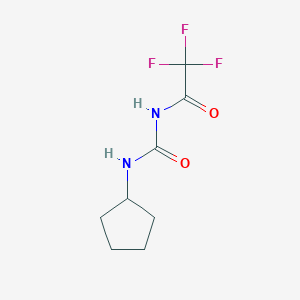 molecular formula C8H11F3N2O2 B241642 N-cyclopentyl-N'-(trifluoroacetyl)urea 