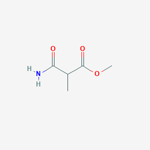 molecular formula C5H9NO3 B2416422 Methyl 3-amino-2-methyl-3-oxopropanoate CAS No. 93823-25-7