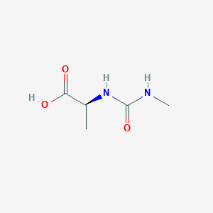 molecular formula C5H10N2O3 B2416430 (2S)-2-(Methylcarbamoylamino)propanoic acid CAS No. 56099-64-0
