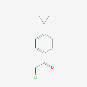 molecular formula C11H11ClO B2416435 2-Chloro-1-(4-cyclopropylphenyl)ethanone CAS No. 2355907-38-7