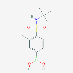molecular formula C11H18BNO4S B2416444 [4-(tert-Butylsulfamoyl)-3-methylphenyl]boronic acid CAS No. 2377606-59-0