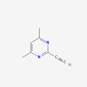 molecular formula C8H8N2 B2416446 2-乙炔基-4,6-二甲基嘧啶 CAS No. 86520-99-2