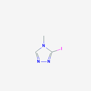molecular formula C3H4IN3 B2416447 3-Iodo-4-methyl-4H-1,2,4-triazole CAS No. 1528684-35-6