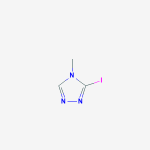 molecular formula C3H4IN3 B2416447 3-ヨード-4-メチル-4H-1,2,4-トリアゾール CAS No. 1528684-35-6