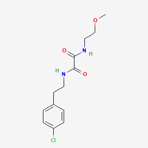 molecular formula C13H17ClN2O3 B2416451 N1-(4-氯苯乙基)-N2-(2-甲氧基乙基)草酰胺 CAS No. 904024-36-8