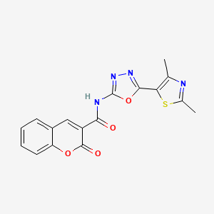N-(5-(2,4-dimethylthiazol-5-yl)-1,3,4-oxadiazol-2-yl)-2-oxo-2H-chromene-3-carboxamide