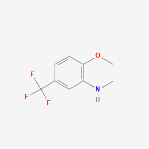 molecular formula C9H8F3NO B2416466 6-(三氟甲基)-3,4-二氢-2H-1,4-苯并噁嗪 CAS No. 347-40-0