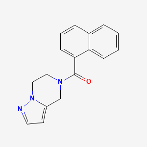 molecular formula C17H15N3O B2416483 (6,7-dihydropyrazolo[1,5-a]pyrazin-5(4H)-yl)(naphthalen-1-yl)methanone CAS No. 2034400-00-3
