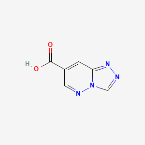 molecular formula C6H4N4O2 B2416499 [1,2,4]Triazolo[4,3-b]pyridazine-7-carboxylic acid CAS No. 127478-29-9