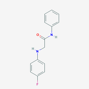 molecular formula C14H13FN2O B241650 2-((4-fluorophenyl)amino)-N-phenylacetamide 
