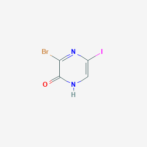 molecular formula C4H2BrIN2O B2416504 3-Bromo-5-iodo-1H-pyrazin-2-one CAS No. 2375270-78-1