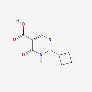 molecular formula C9H10N2O3 B2416515 2-Cyclobutyl-6-oxo-1,6-dihydropyrimidine-5-carboxylic acid CAS No. 1479852-60-2